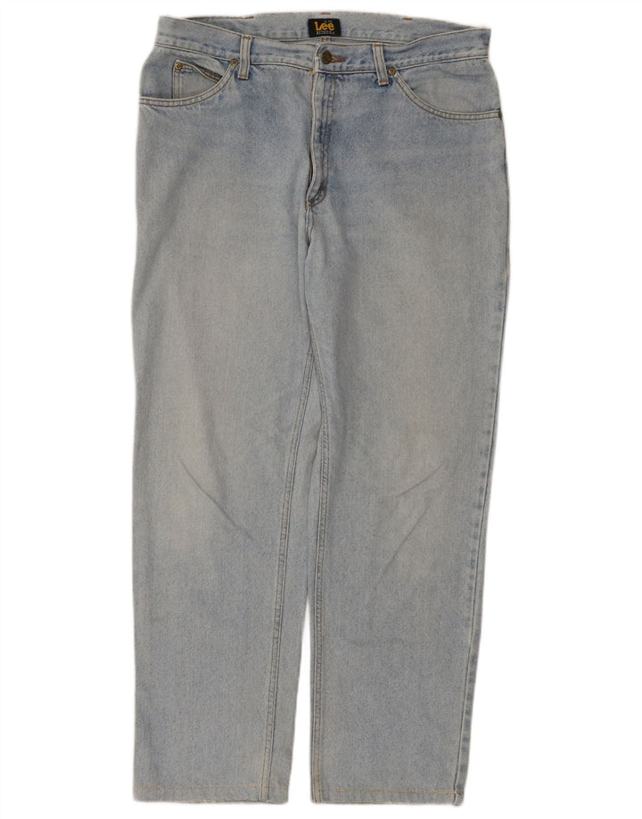 Męskie jeansy Lee Phoenix Straight W38 L29 Niebieskie bawełniane