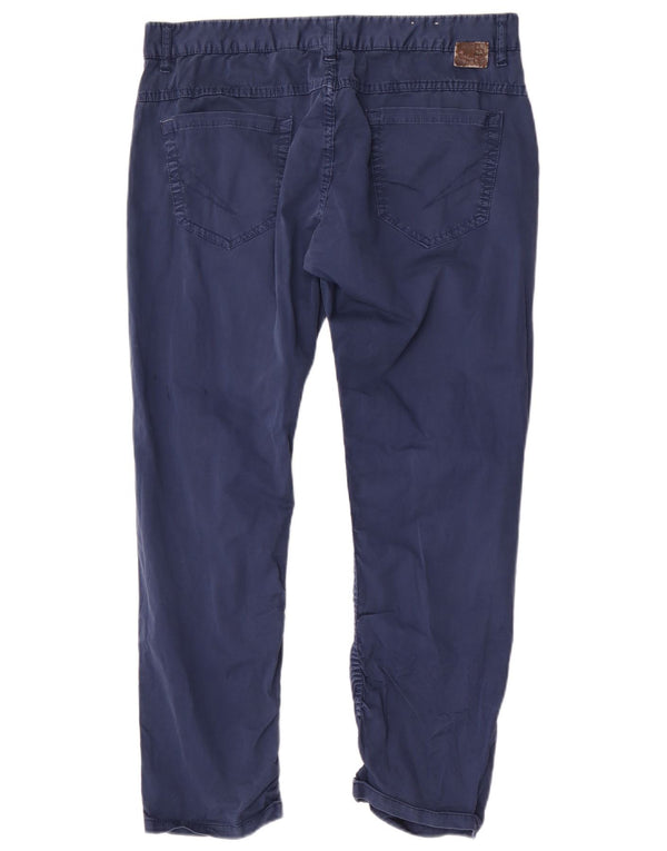 Męskie spodnie typu slim casual Zara EU 46 XL W36 L27 Niebieska bawełna