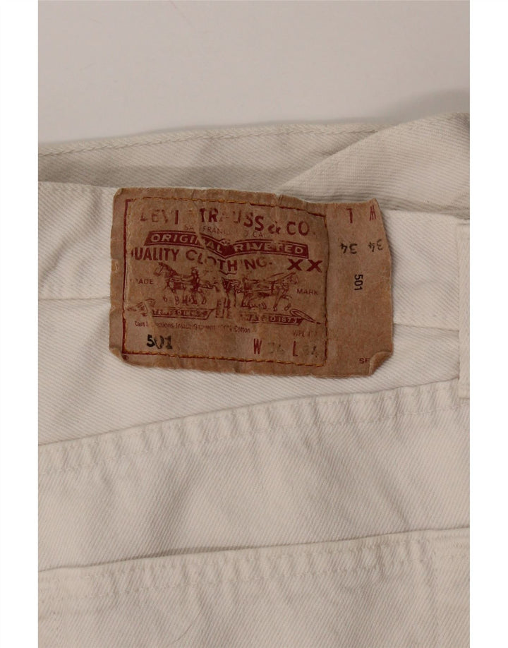 Męskie dżinsy Levi's 501 Straight W34 L34 Białe