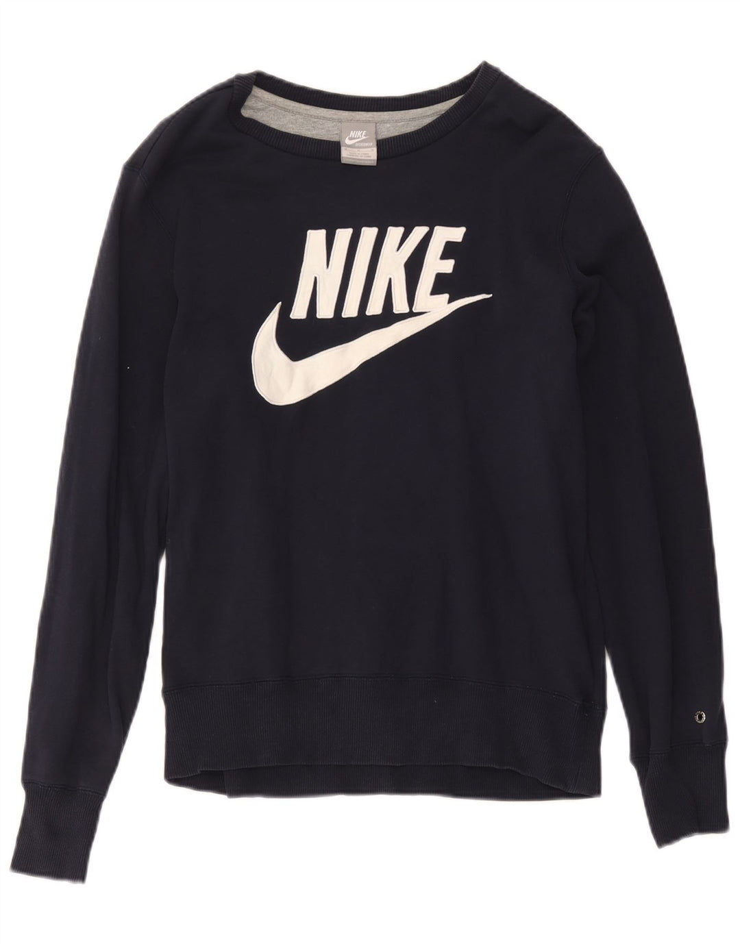 Damska bluza Nike Graphic Jumper UK 14 Średni granatowy, bawełniany