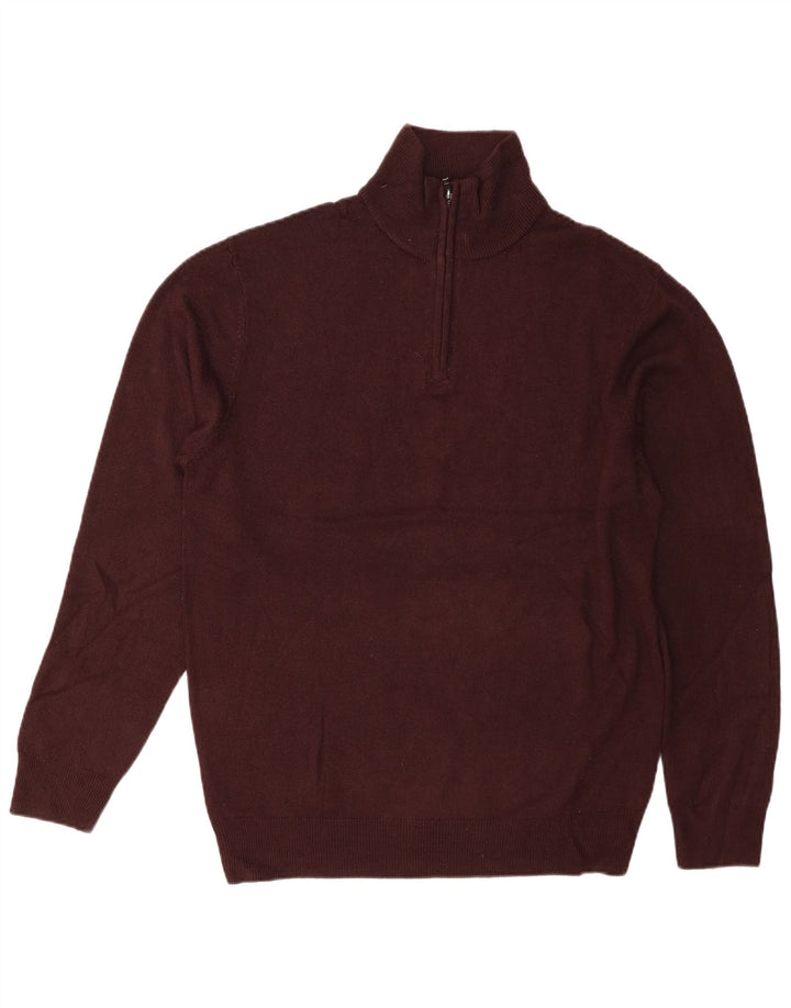 Męski sweter zapinany na zamek French Connection XL, brązowy akryl