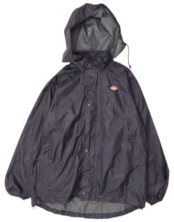 Męska kurtka przeciwdeszczowa Dickies z kapturem UK 38, średni granatowy poliester