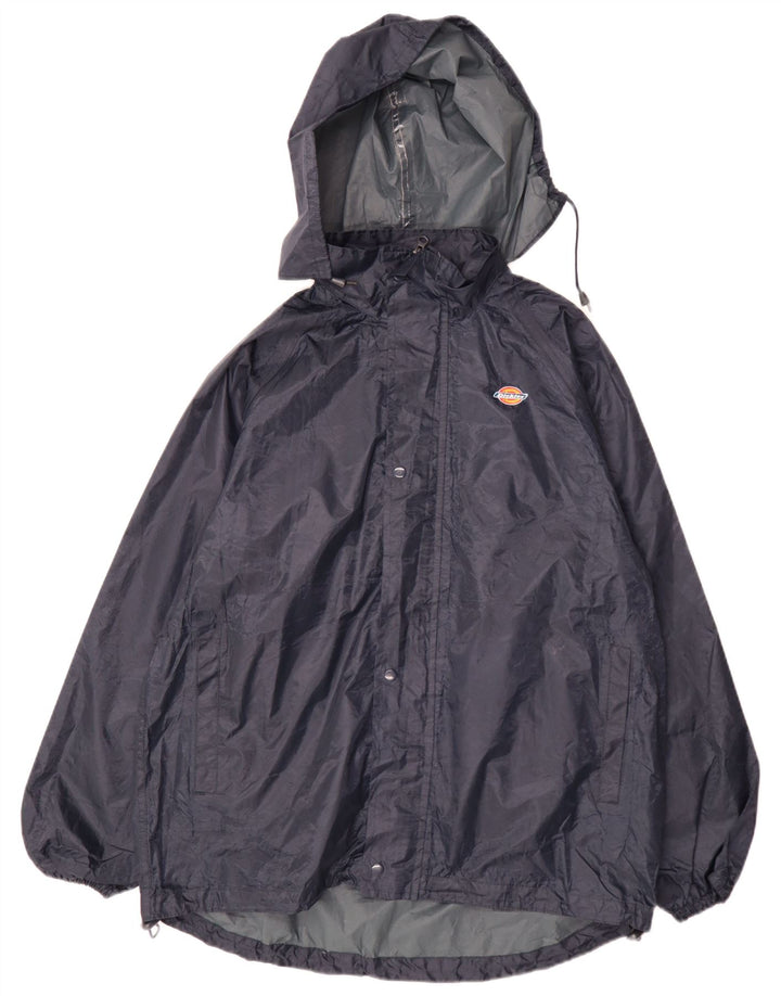 Męska kurtka przeciwdeszczowa Dickies z kapturem UK 38, średni granatowy poliester