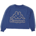 Damska bluza Kappa Tezenis Graphic Oversize UK 14 Średni niebieski