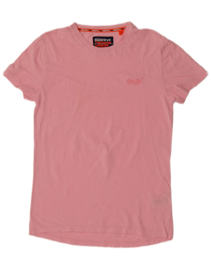 T-shirt męski Superdry, mały, różowy