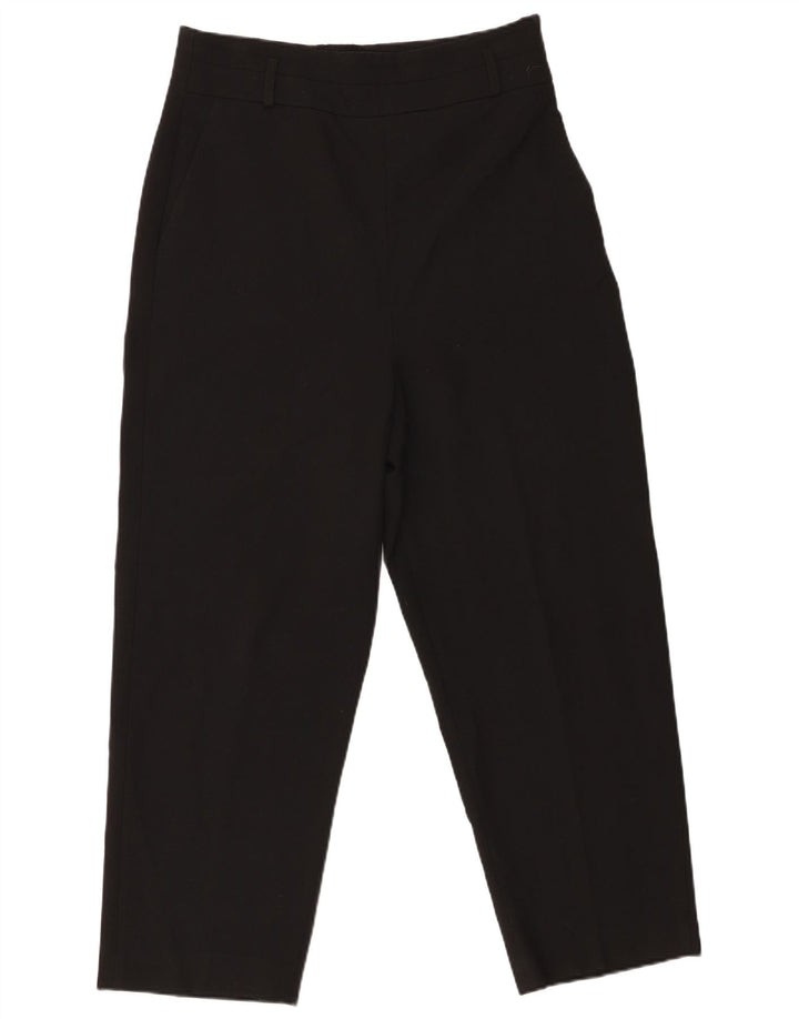 Damskie zwężane spodnie chino Zara, duże W30 L26, czarny poliester