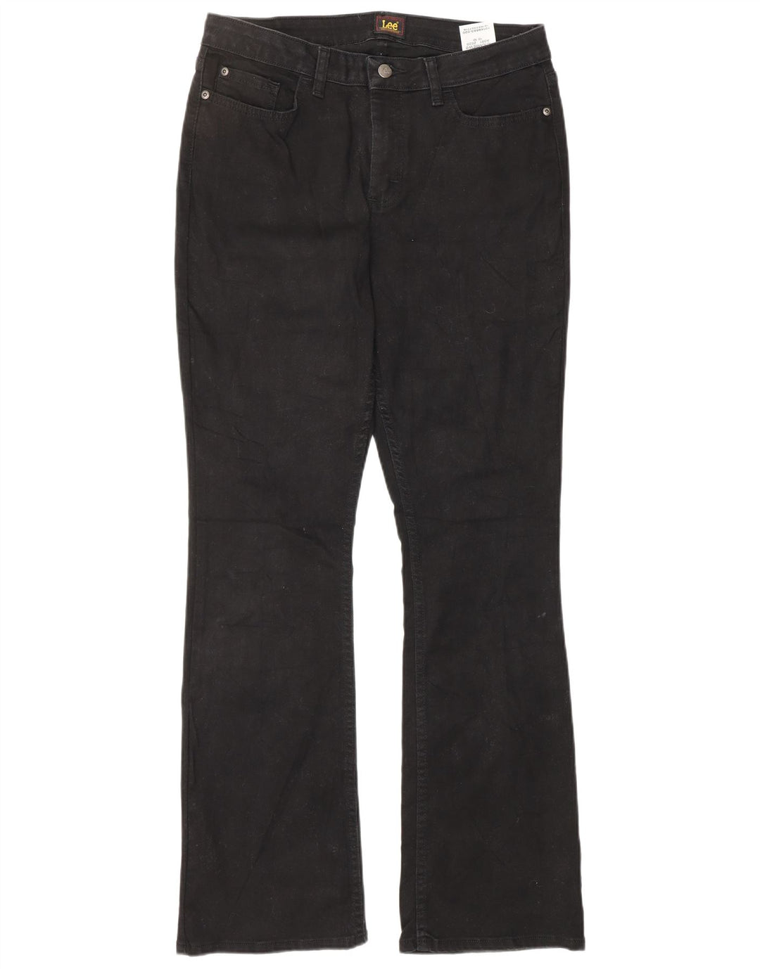 Damskie jeansy Bootcut LEE US 10 Large W32 L32 Czarna bawełna