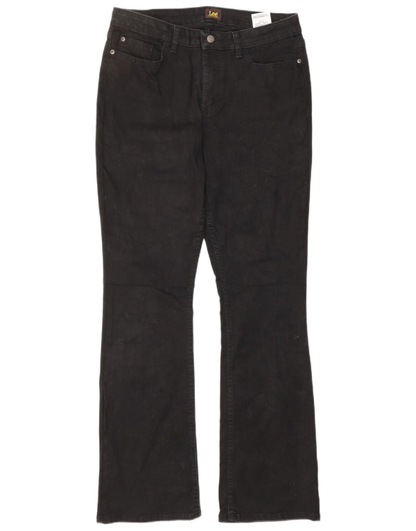 Damskie jeansy Bootcut LEE US 10 Large W32 L32 Czarna bawełna