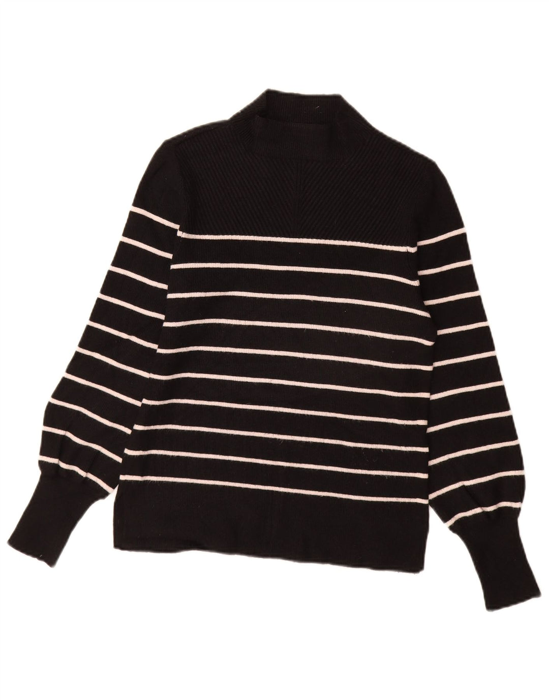 MARKS & SPENCER Damski sweter z golfem UK 10, mały, czarny