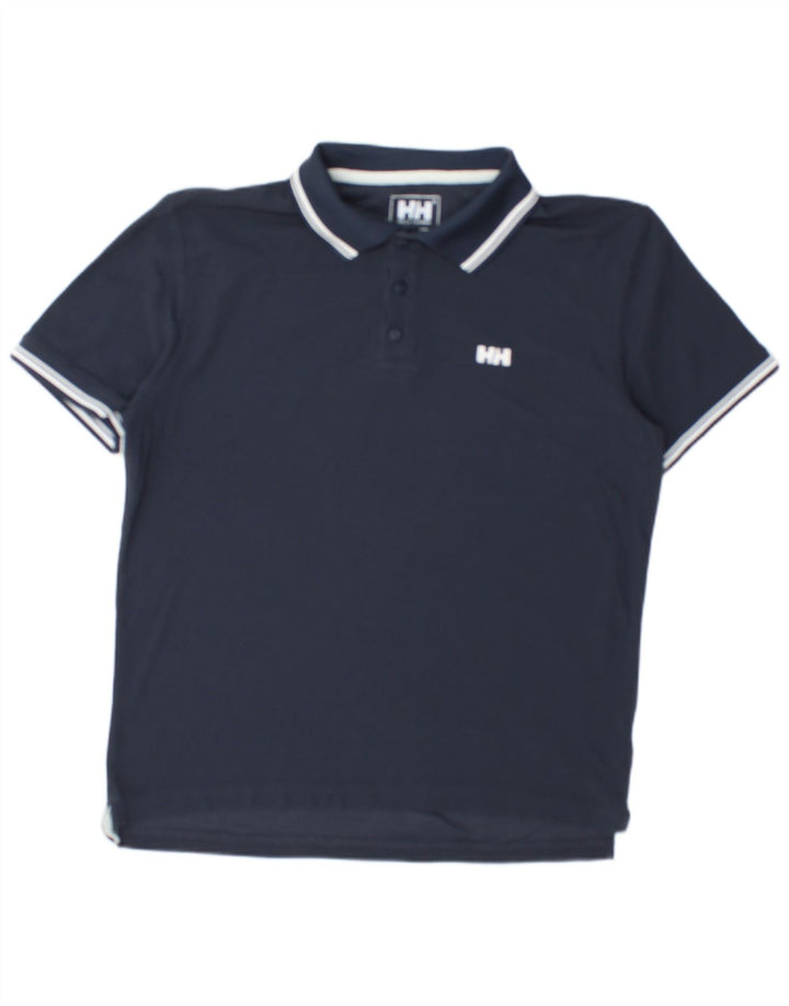 Męska koszulka polo HELLY HANSEN w duże granatowe paski