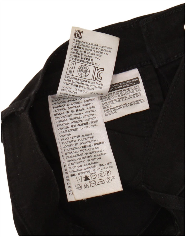 Damskie jeansy Levi's Bootcut W23 L26 Czarna bawełna