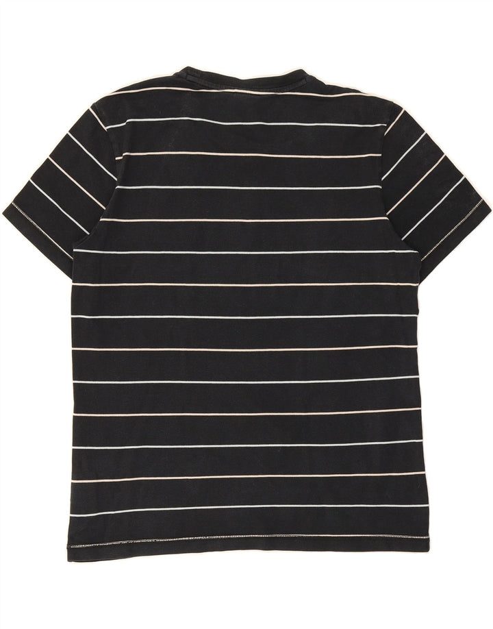 PUMA Mens T-Shirt Top Medium Black Striped Cotton Vintage Puma and Second-Hand Puma from Messina Hembry 