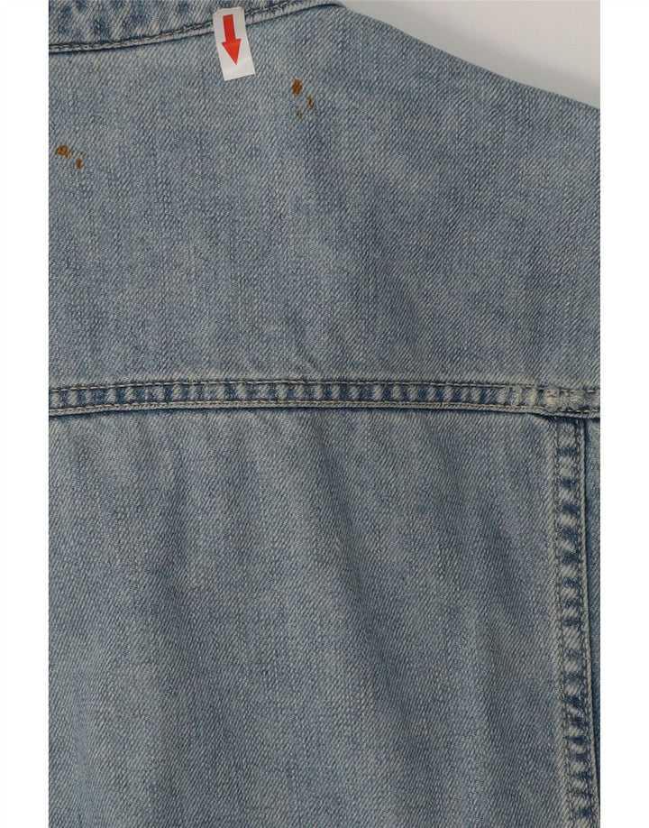Męska kurtka dżinsowa ZARA UK 42 XL, niebieska, bawełniana