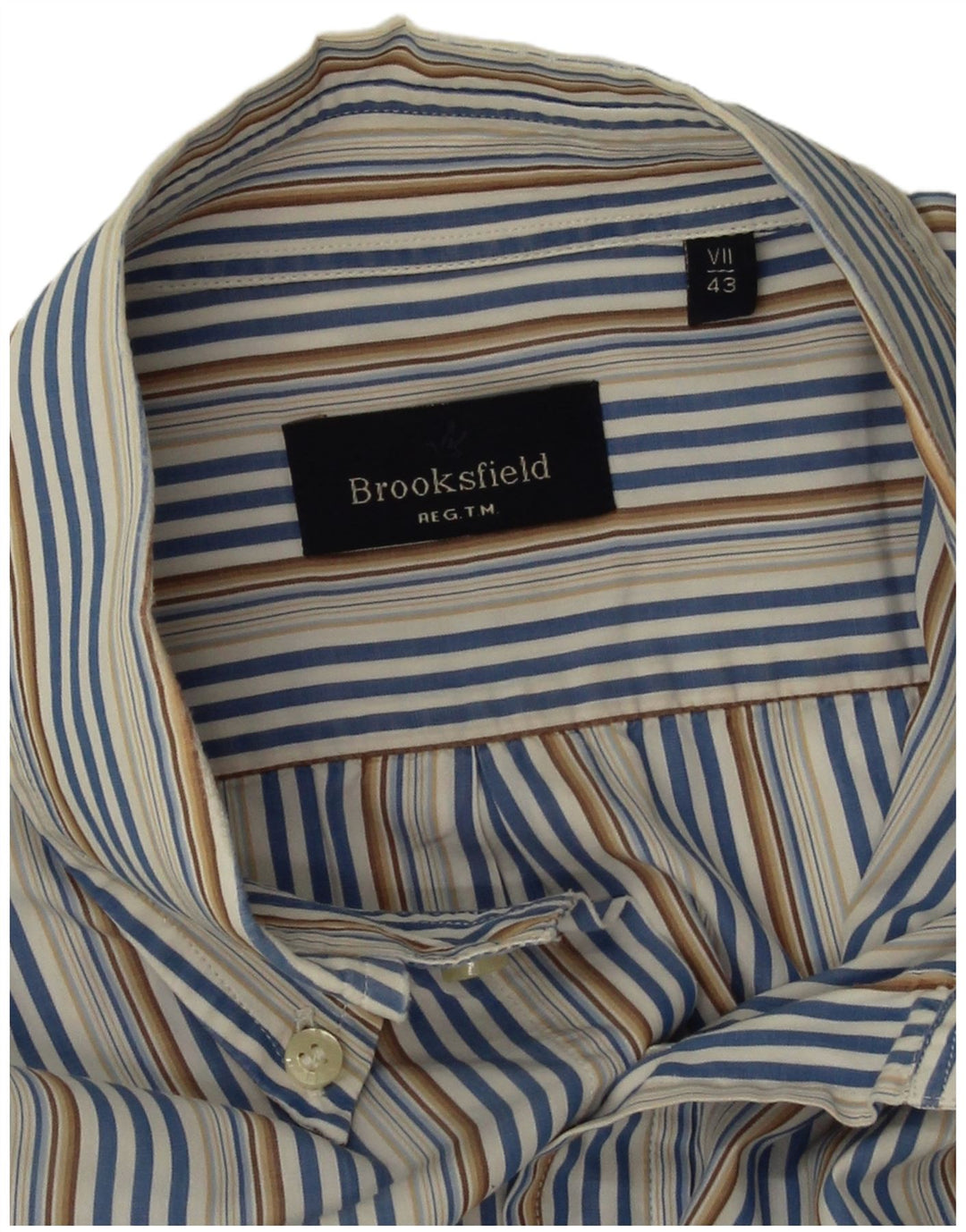 Koszula męska Brooksfield, rozmiar 43 XL, wielokolorowe prążki