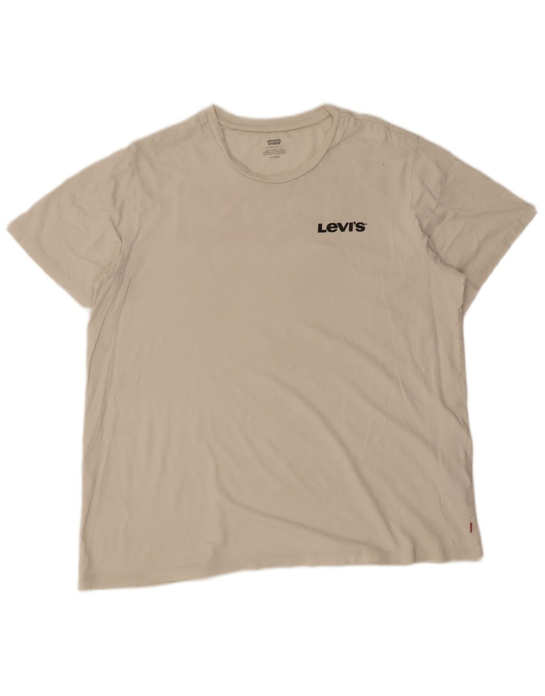 Męska koszulka z grafiką Levi's Top XL, biała bawełna
