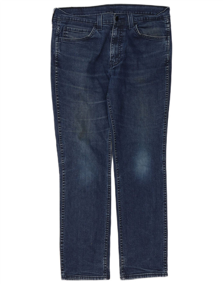 Męskie jeansy Levi's 511 Slim W34 L32 Granatowa bawełna