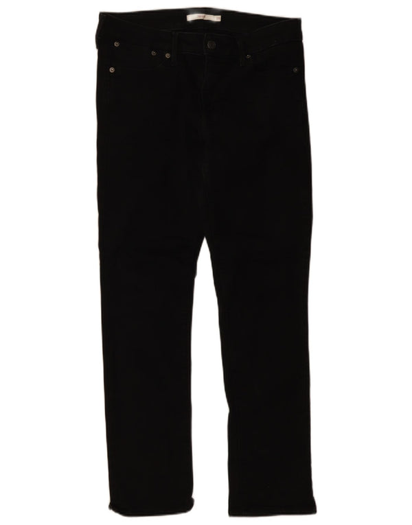 Damskie jeansy Levi's 712 Slim W28 L28 Czarna bawełna
