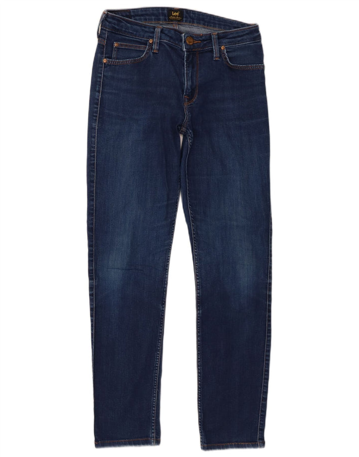 Damskie jeansy Lee Elly Slim W28 L28 Granatowa bawełna