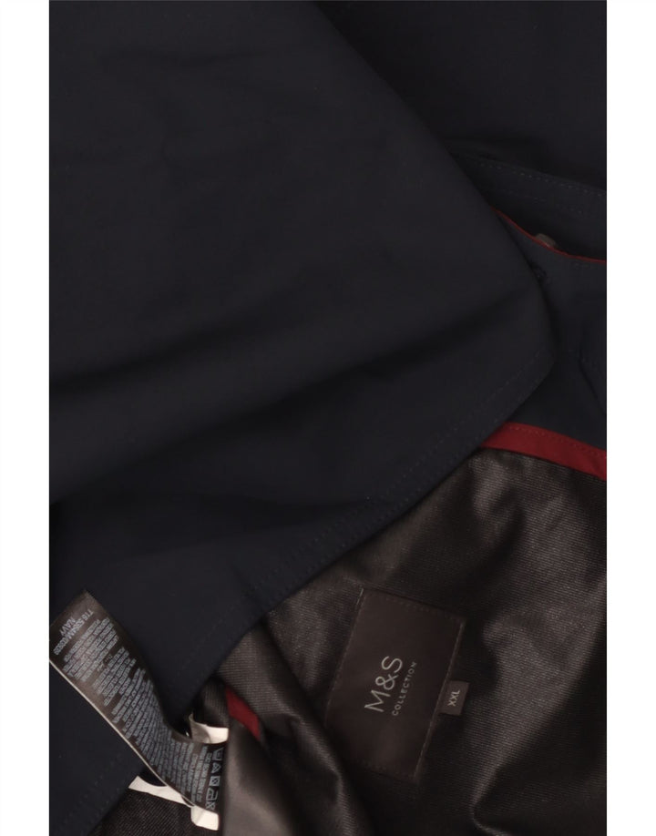Marks & Spencer Płaszcz męski UK 44 2XL Granatowy poliester