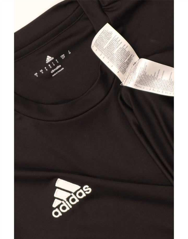Adidas Męski T-Shirt Top Mały Czarny Poliester