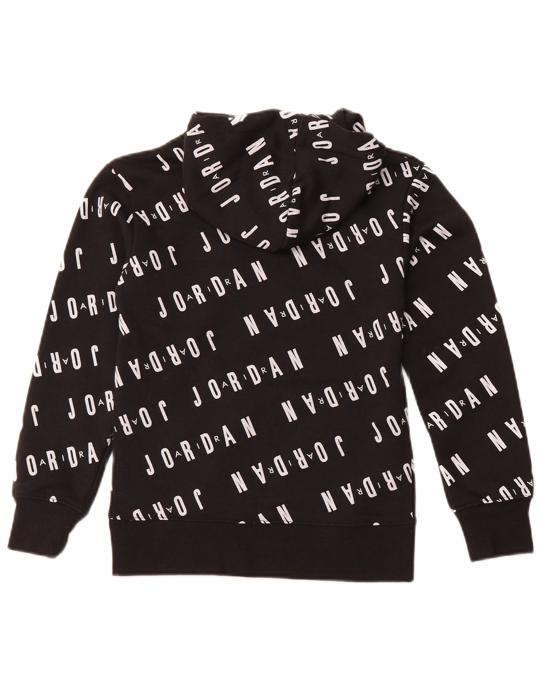 Chłopięcy sweter z kapturem JORDAN z grafiką, 8-9 lat, mały, czarny, bawełniany