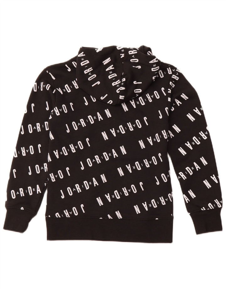 Chłopięcy sweter z kapturem JORDAN z grafiką, 8-9 lat, mały, czarny, bawełniany