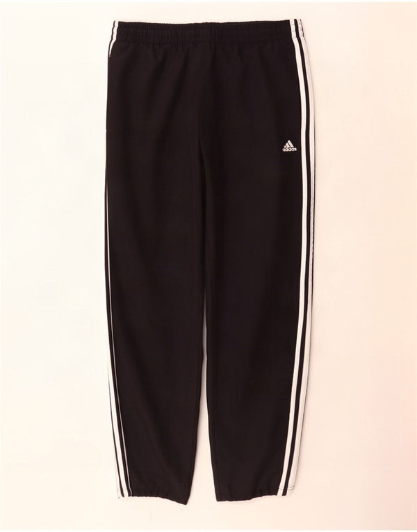 Męskie spodnie dresowe Adidas, małe, czarne, poliestrowe