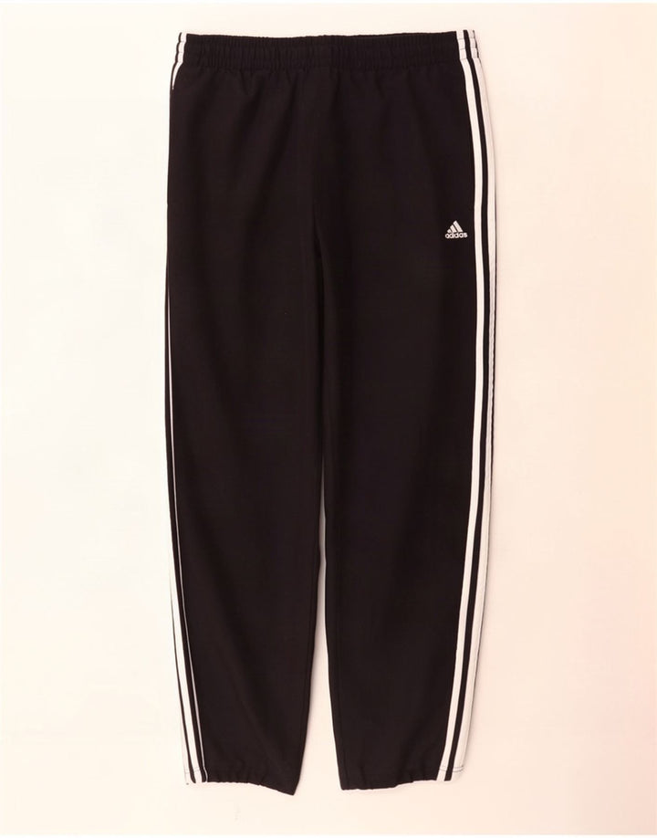 Męskie spodnie dresowe Adidas, małe, czarne, poliestrowe