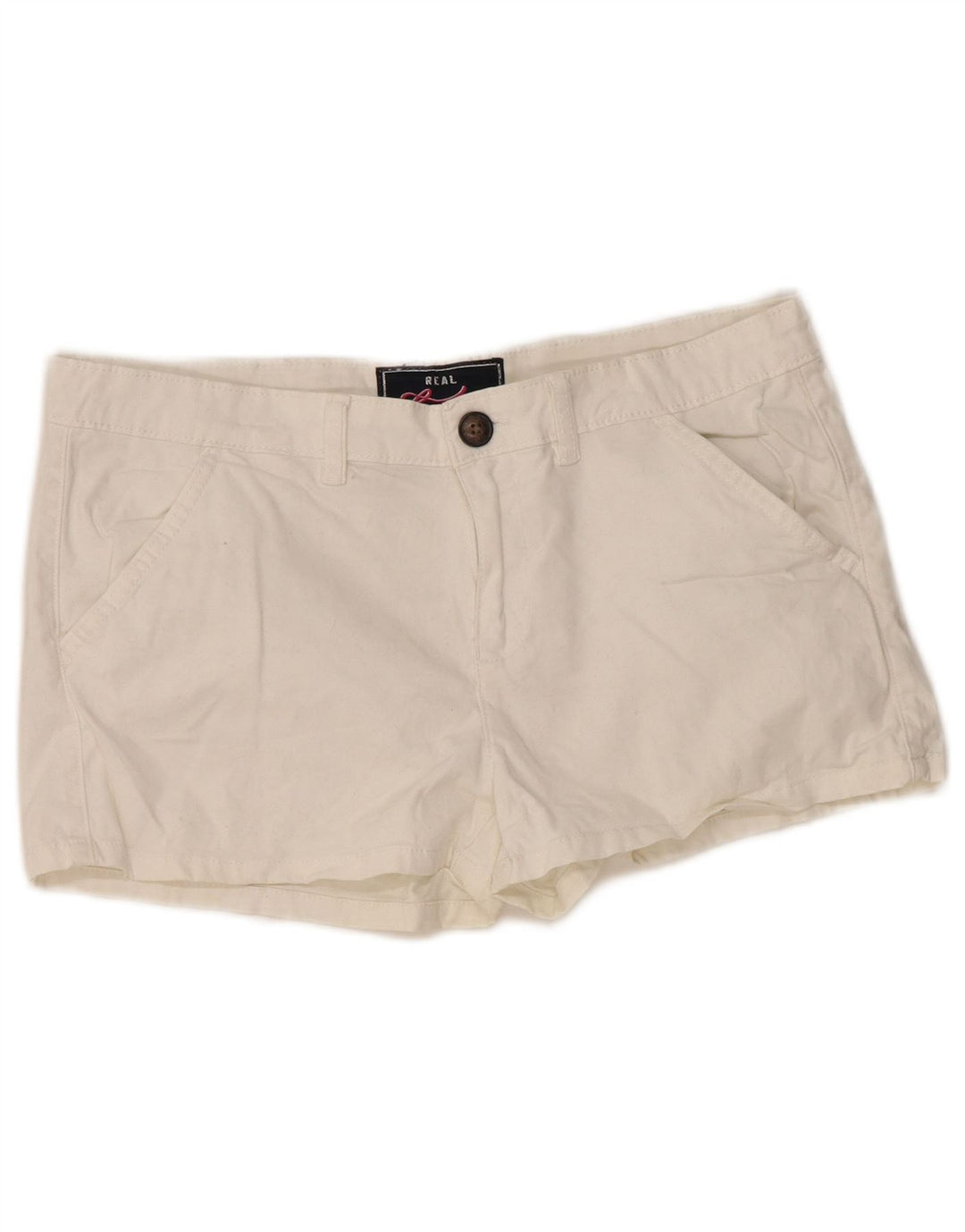Damskie spodenki chino Superdry, średnie W34, biała bawełna