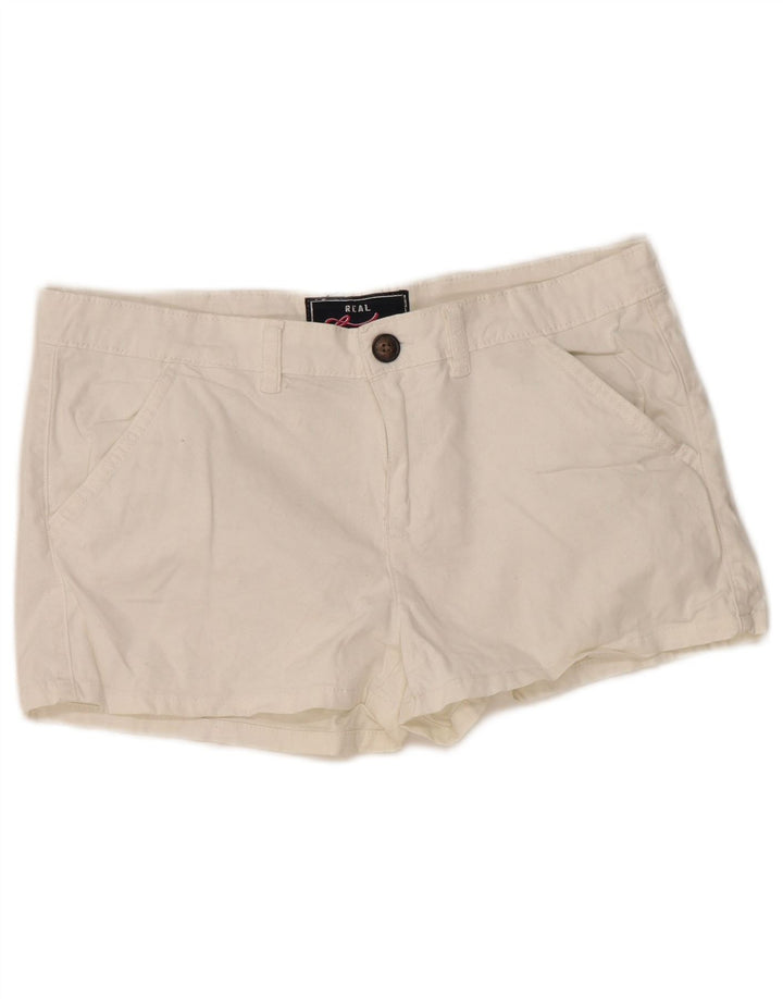 Damskie spodenki chino Superdry, średnie W34, biała bawełna
