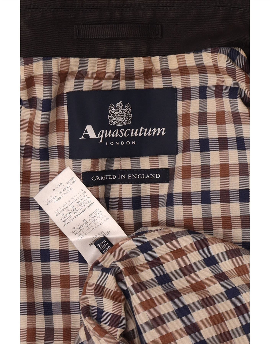 Płaszcz damski Aquascutum UK 14, duży, czarny poliester