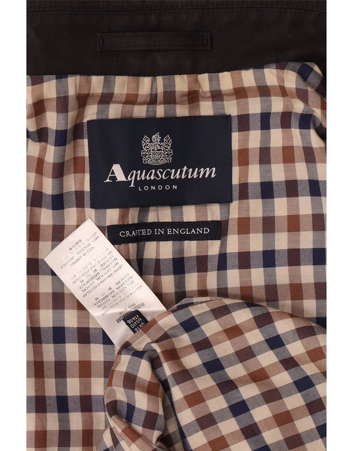 Płaszcz damski Aquascutum UK 14, duży, czarny poliester