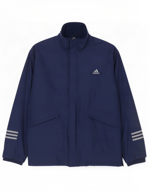 Męska kurtka wiatrówka Adidas UK 40/42 Średni granatowy poliester