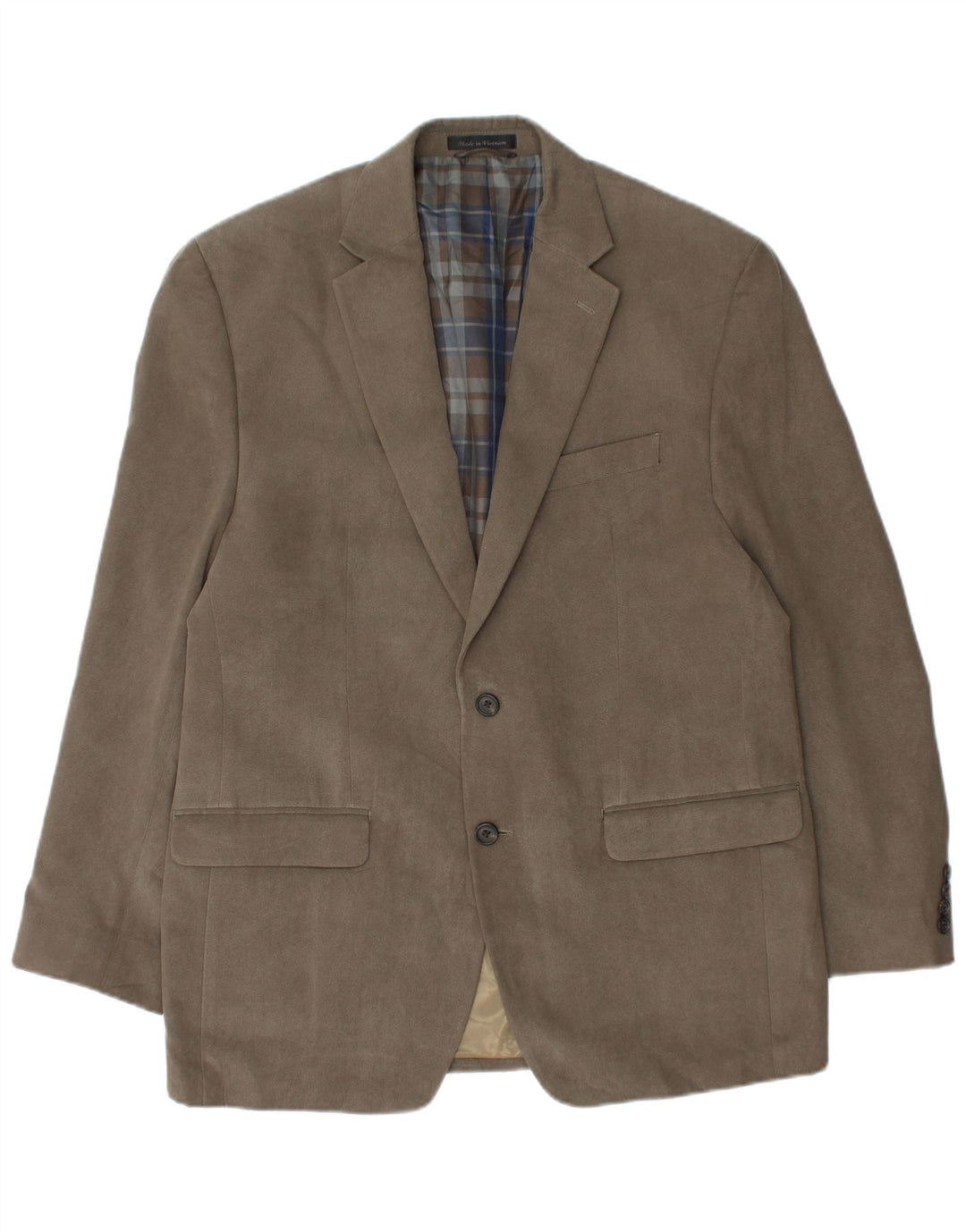 Męska marynarka zapinana na 2 guziki Ralph Lauren UK 42 XL Khaki Houndstooth