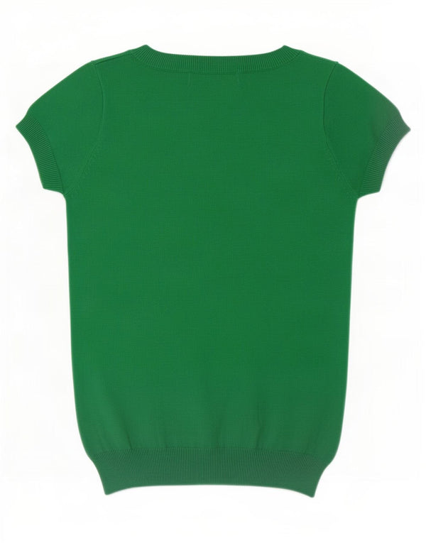 Bluzka damska Zara Top UK 8 Small, zielona bawełna
