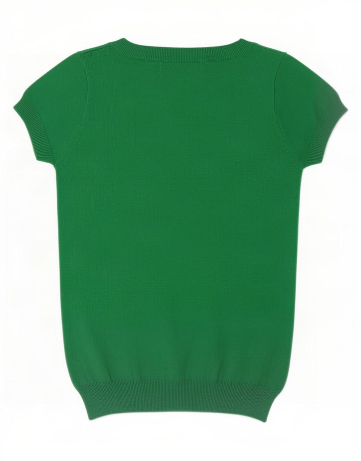 Bluzka damska Zara Top UK 8 Small, zielona bawełna