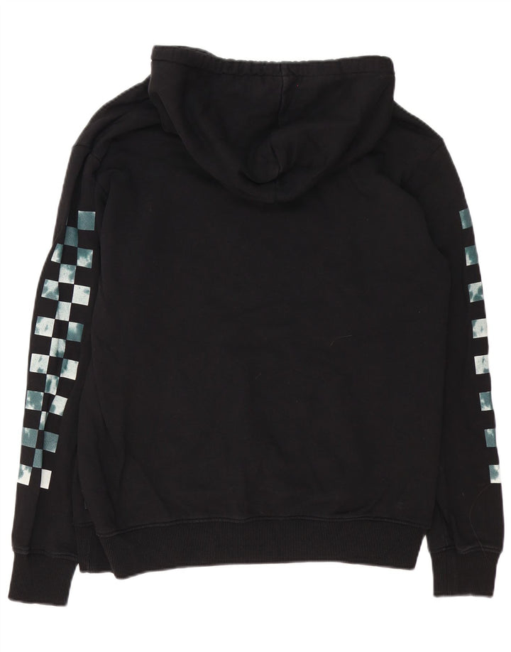 Męski sweter z kapturem Vans z grafiką, średni czarny, bawełniany