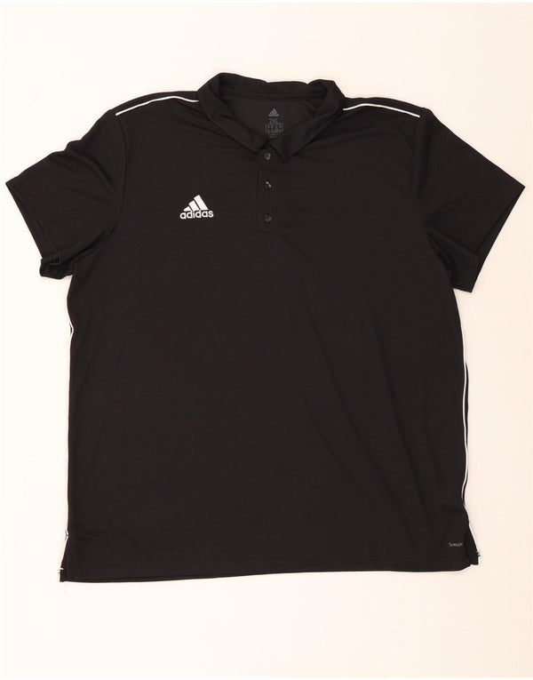 Męska koszulka polo Adidas Climalite 2XL Czarny poliester