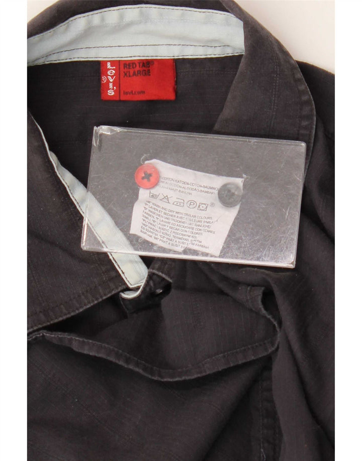 Koszula męska Levi's XL, szara, bawełniana