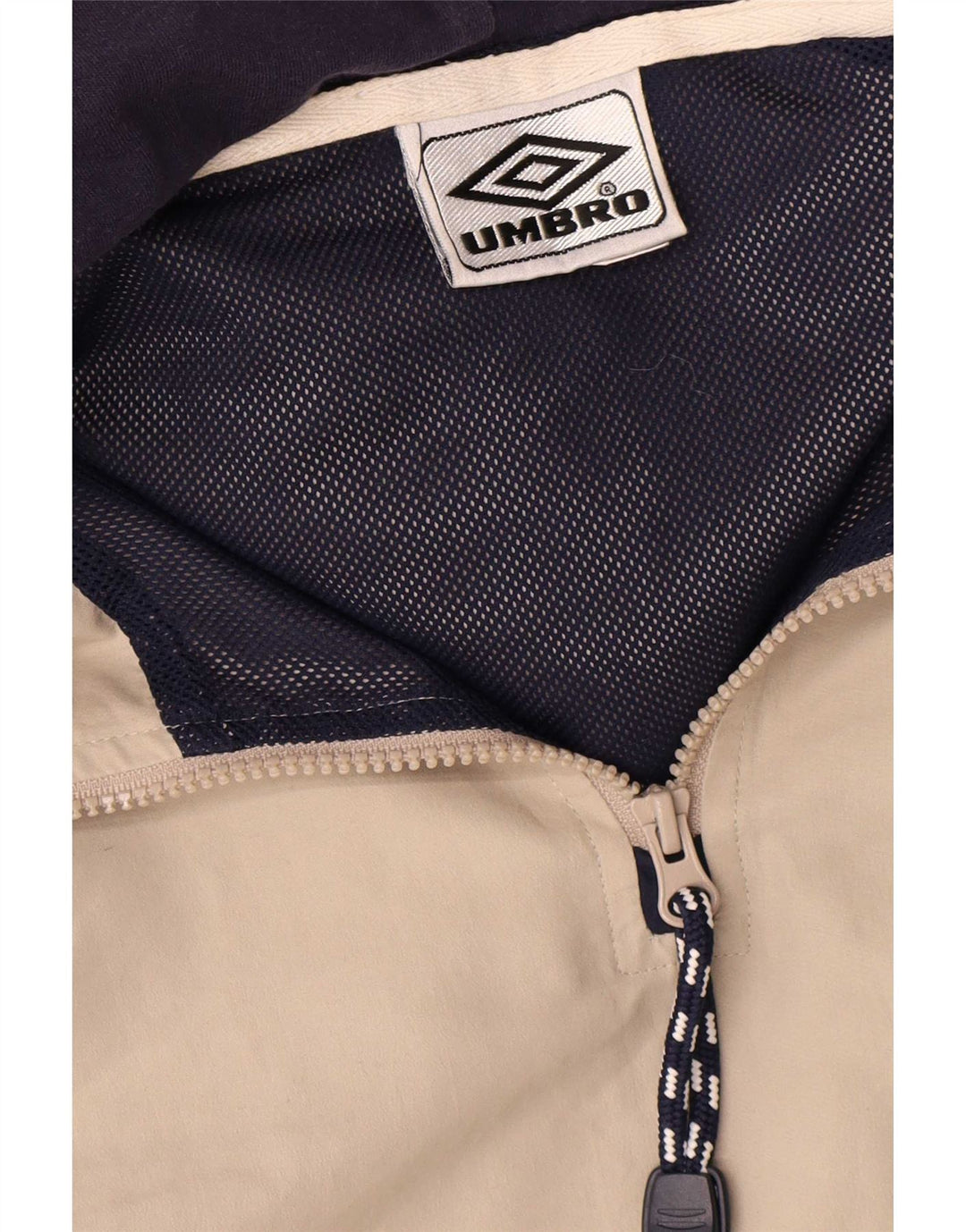 Męska kurtka przeciwdeszczowa z kapturem i kapturem Umbro UK 42 XL Beżowy poliester