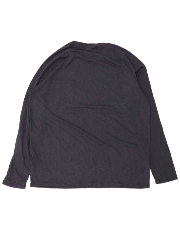 Męski top DICKIES z długim rękawem 2XL, granatowy, bawełniany