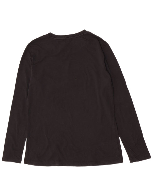 Damski top graficzny Armani Exchange z długim rękawem UK 12, średni czarny