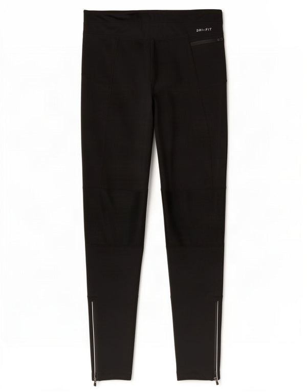 Damskie legginsy Nike Dri Fit UK 12, średni czarny poliester