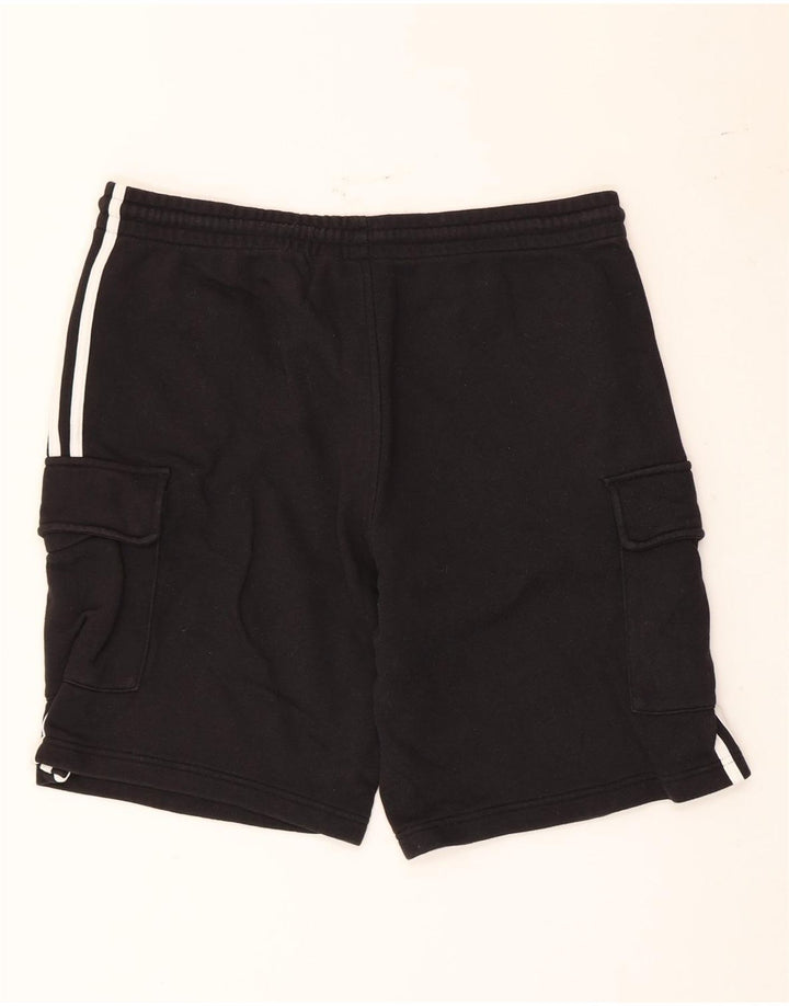 Męskie spodenki cargo Adidas, duże, czarne, bawełniane