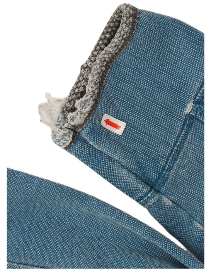 Męska bluza z zamkiem błyskawicznym FAT FACE, duża, niebieska, bawełniana