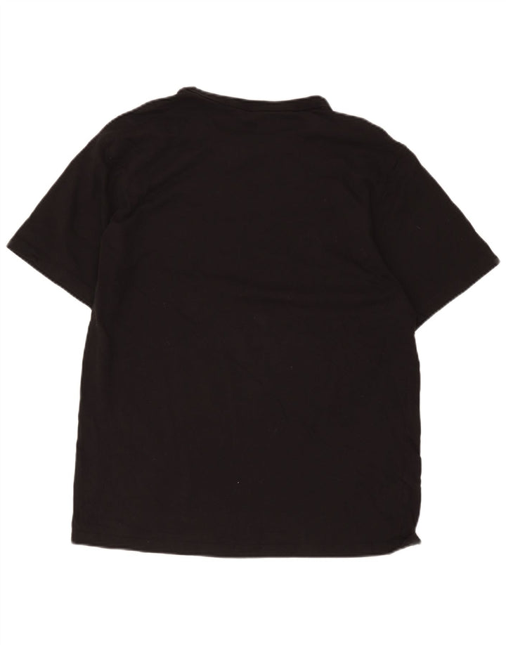 Męski T-shirt Champion z grafiką, duży, czarny, bawełniany