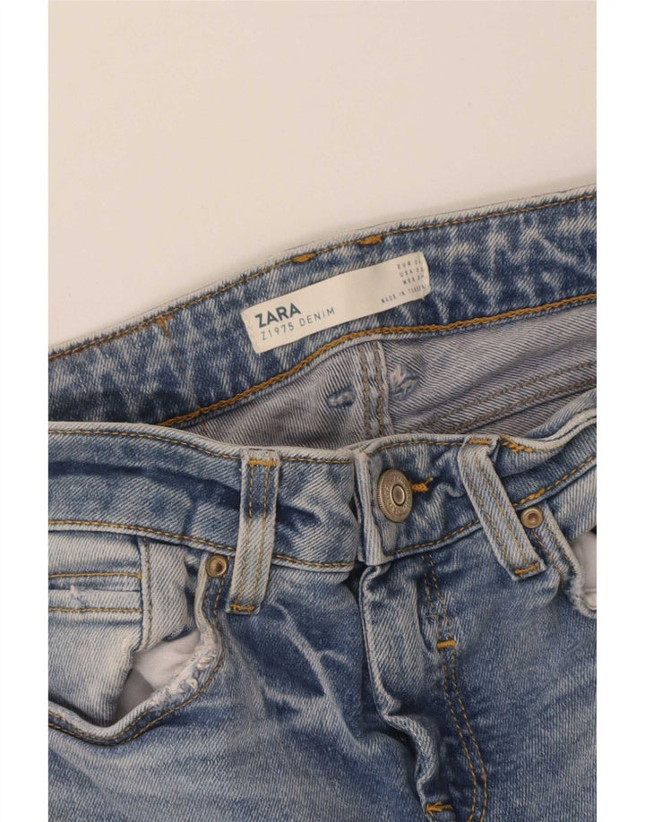 Damskie jeansy rozkloszowane Zara EU 34 2XS W24 L24 Niebieskie