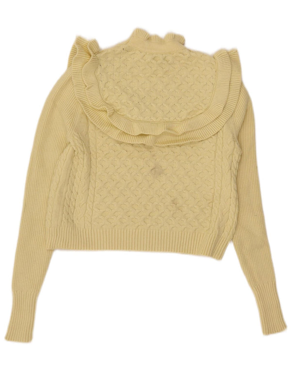 Damski sweter z golfem Zara UK 10 Small, żółta wiskoza