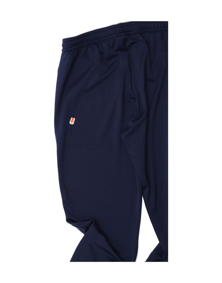 ADIDAS Womens Tracksuit Trousers UK 14 Large Navy Blue Polyester Vintage Adidas and Second-Hand Adidas from Messina Hembry 