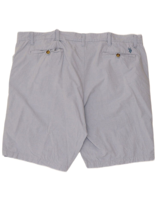 US Polo Assn. Męskie spodenki Chino W44 2XL Niebieskie bawełniane prążki